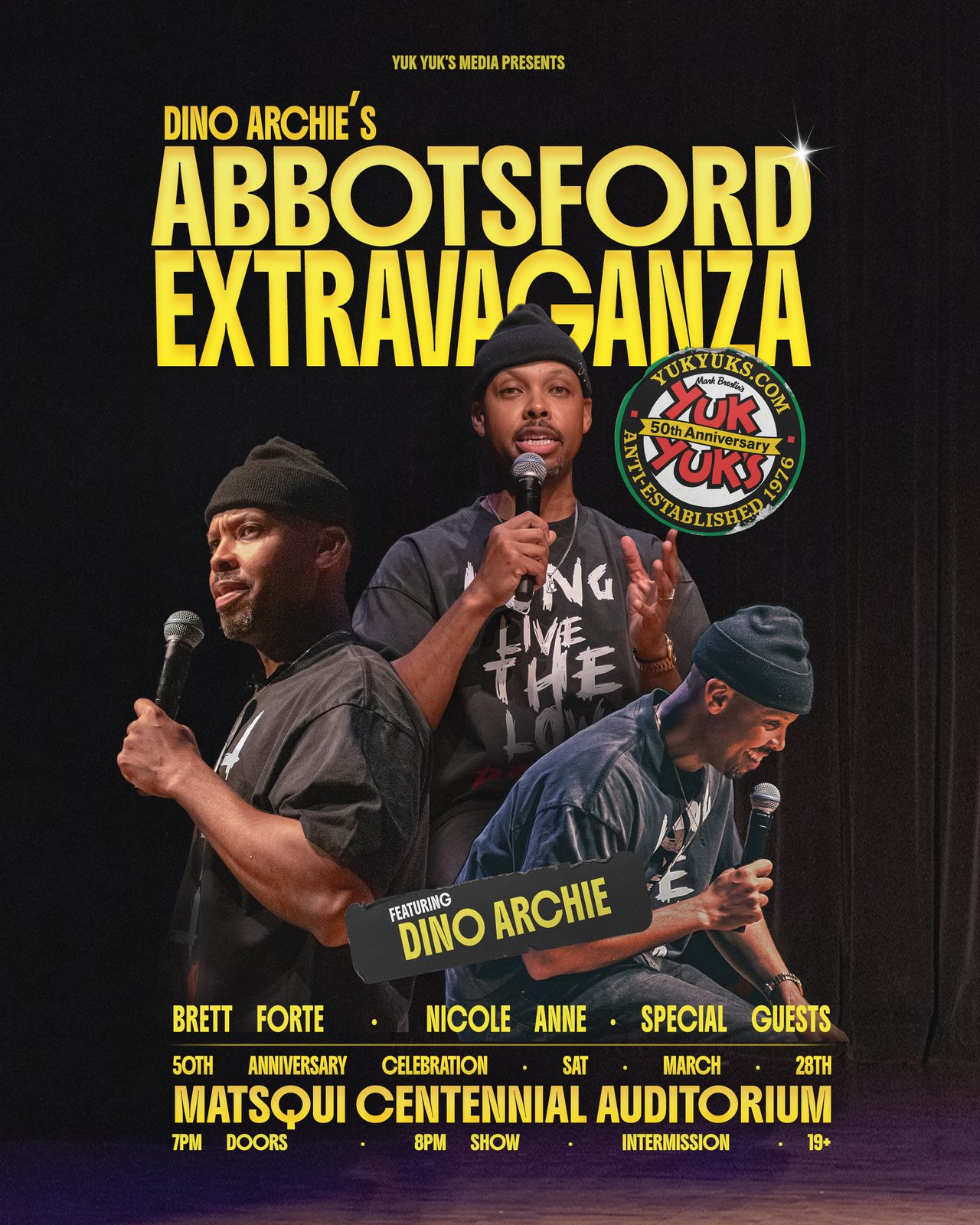Dino Archie — Abbotsford Extravaganza poster featuring Dino Archie by James Marshel